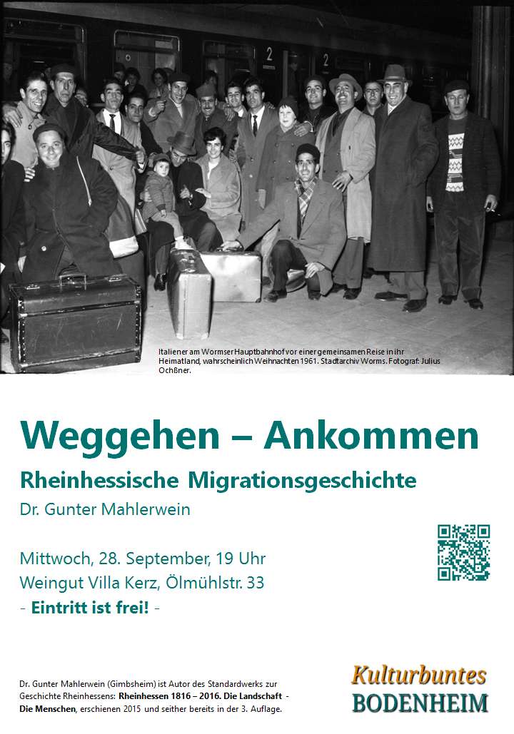 Historiker spricht über Einwanderung in Rheinhessen
