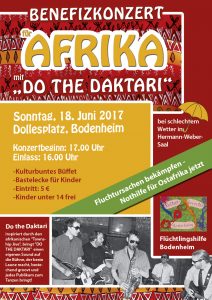 Benefizkonzert für Ostafrika – Do the Daktari am 18. Juni in Bodenheim