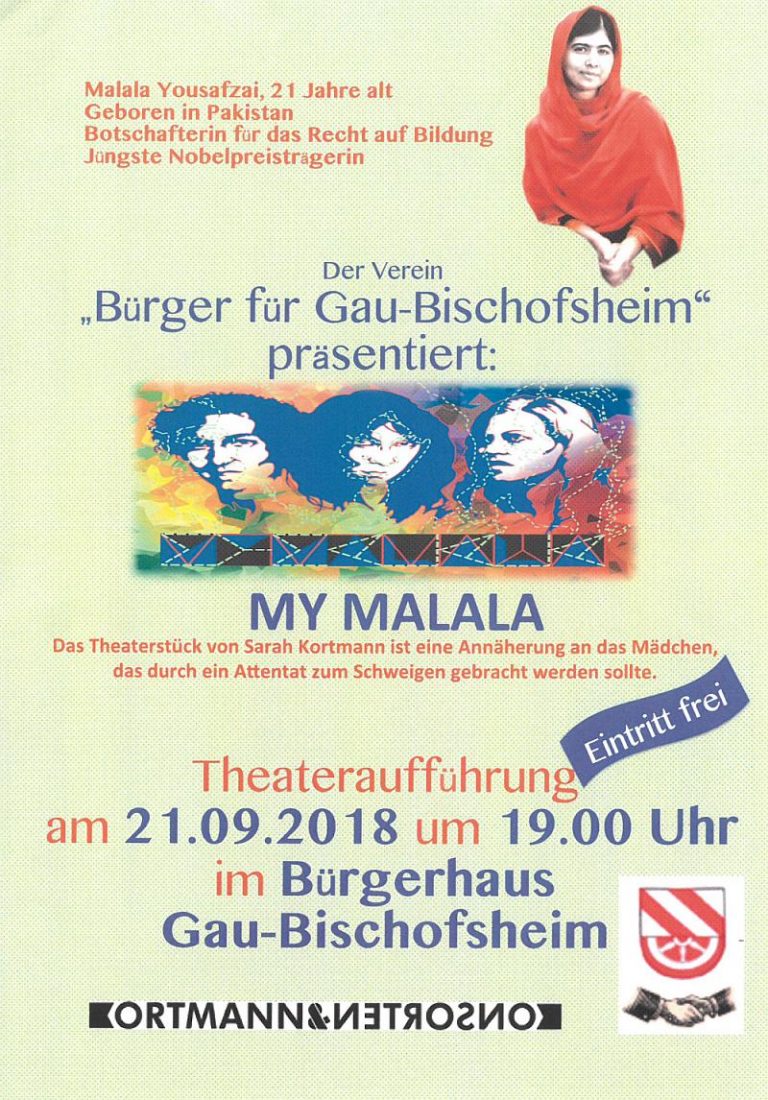 My Malala – Theateraufführung in Gau-Bischofsheim